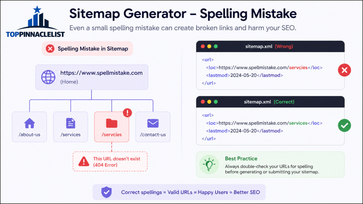 sitemap generator spellmistake
